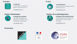 Ecran du Site Web